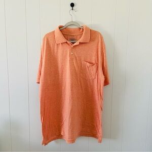 The Foundry Supply Co. Men's Pocket Polo in Salmon-Orange